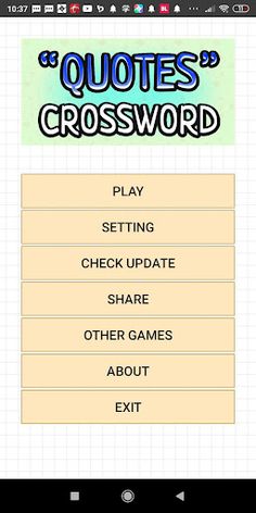 English Quotes Crossword - Screenshot 4