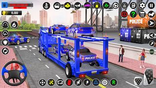US Police-Car Transport Trucks - Screenshot 1