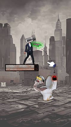 Toilet Fight Puzzle - Screenshot 1