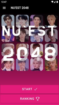 NU'EST 2048 Game - Screenshot 1