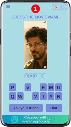 Shah Rukh Khan movies Game - Screenshot 1