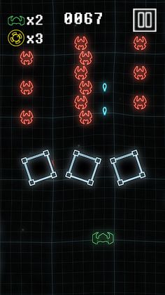 Neon invaders - Screenshot 1