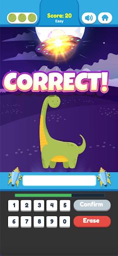Dino Math Quest - Math Games - Screenshot 2