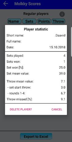 Molkky - Scoretable for Mölkky - Screenshot 3
