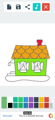Coloring House Of Cartoon - Screenshot 4