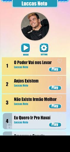 Luccas Neto Music Tiles Game - Screenshot 1