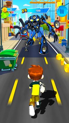 Ben Super Omnitrix 10Alien Run - Screenshot 1