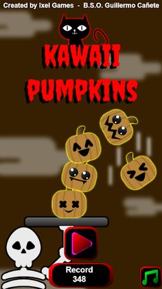 Kawaii Pumpkins Halloween Game - Screenshot 1