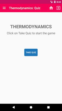 Thermodynamics Quiz - Screenshot 1