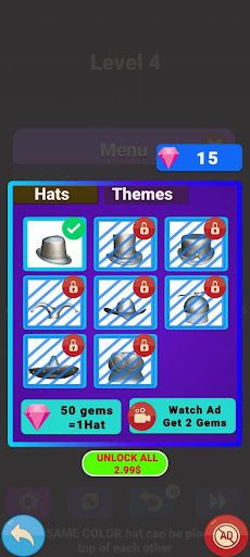 Hat Color & Puzzle Sort Game - Screenshot 4