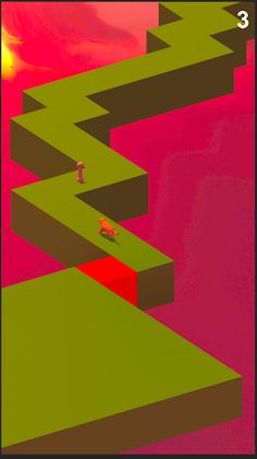 Hungry Dog: Zig Zag Game - Screenshot 1