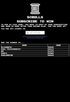 Scrolls - Subscribe to Win - Screenshot 3