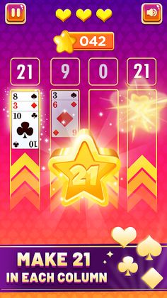 Cards 21 - Puzzle Card Game - Screenshot 3