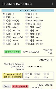 Numbers Game Brain - Screenshot 2