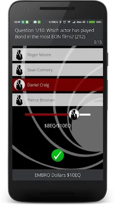 EMBRO's Bond Quiz - Screenshot 3