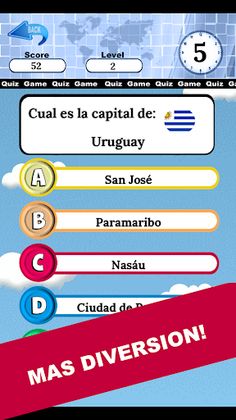 quiz paises capitales banderas - Screenshot 1