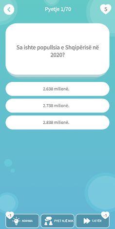 Quiz: Kuiz Njohurive Në Shqip - Screenshot 1