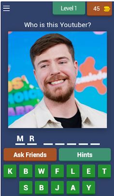 Youtubers Quiz - Screenshot 1