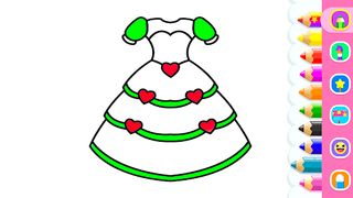 Dress Coloring Book For Girls - Screenshot 3