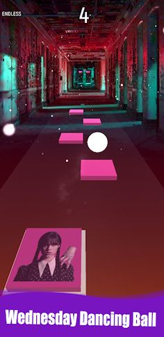 Wednesday Addams Dancing Tiles - Screenshot 2