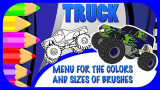 Monster Truck Coloring Book - Screenshot 3