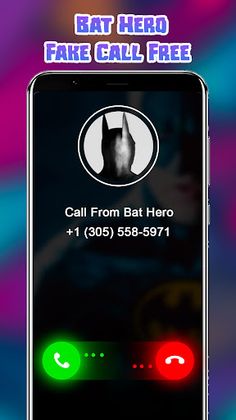 Bat Hero Prank Call Simulator - Screenshot 2