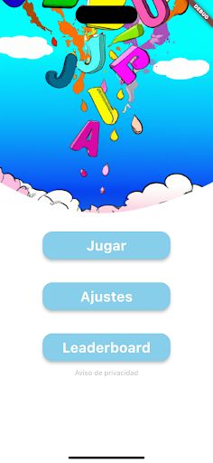 Lluvia de letras - Screenshot 1