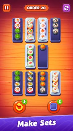 Sushi Sort: Color Sorting Game - Screenshot 3