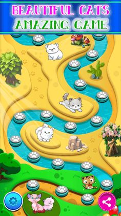 Cute Cats Glowing game offline - Screenshot 2