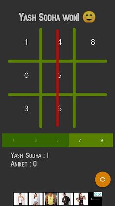 Tic TacToe numbers - Screenshot 2
