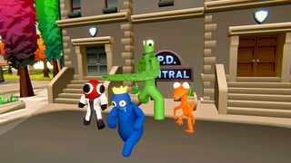 Rainbow Rope Monster Game City - Screenshot 2