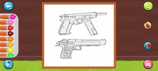 Weapons Coloring game - Screenshot 1
