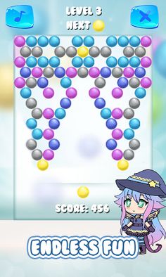 Kawaii Gacha Bubble Shooter - Screenshot 3