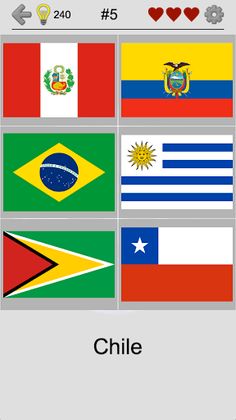 Flags of All World Continents - Screenshot 2