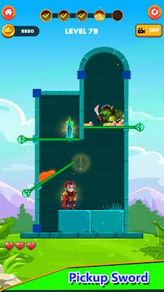 Rescue Warrior Pin Puzzle Game - Screenshot 4