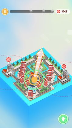 Domino City : Physics Puzzle G - Screenshot 2