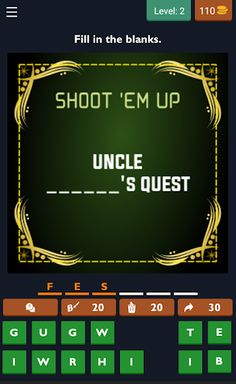 Fill in the Blanks Retro Game - Screenshot 1