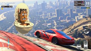 Toilet Monster Stunt Car Games - Screenshot 1