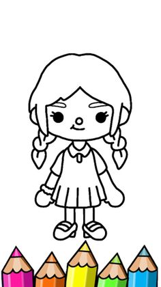 Megan Doll Coloring Game - Screenshot 2