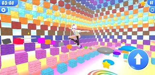 Rainbow block obby anime girl - Screenshot 2