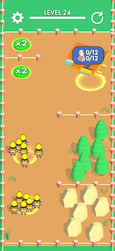 Build houses and team - Screenshot 1