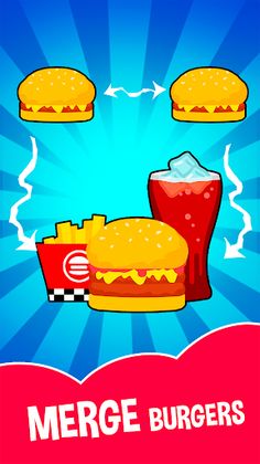 Burger Restaurant: Food Merge - Screenshot 1