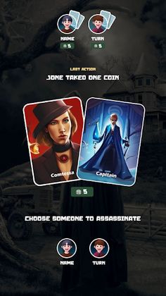 Coup board game - Screenshot 1