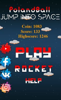 Polandball - jump into space - Screenshot 1