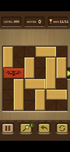 wood slide puzzle - Screenshot 1