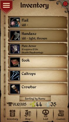 Character Sheet - Screenshot 4