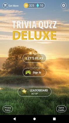 Trivia Quiz Deluxe - Screenshot 1