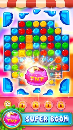 Match 3 Game Sweet Candy World - Screenshot 1
