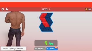 KINNIKU PUZZLE TRIANGLE - Screenshot 2