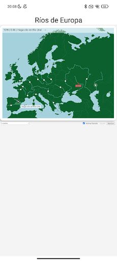 Ríos de Europa Juego Mapa - Screenshot 3